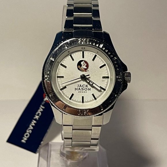 Florida State Seminoles OFFICIAL NCAA Stainless-Steel Watch by Jack Mason NEW - Picture 2 of 10